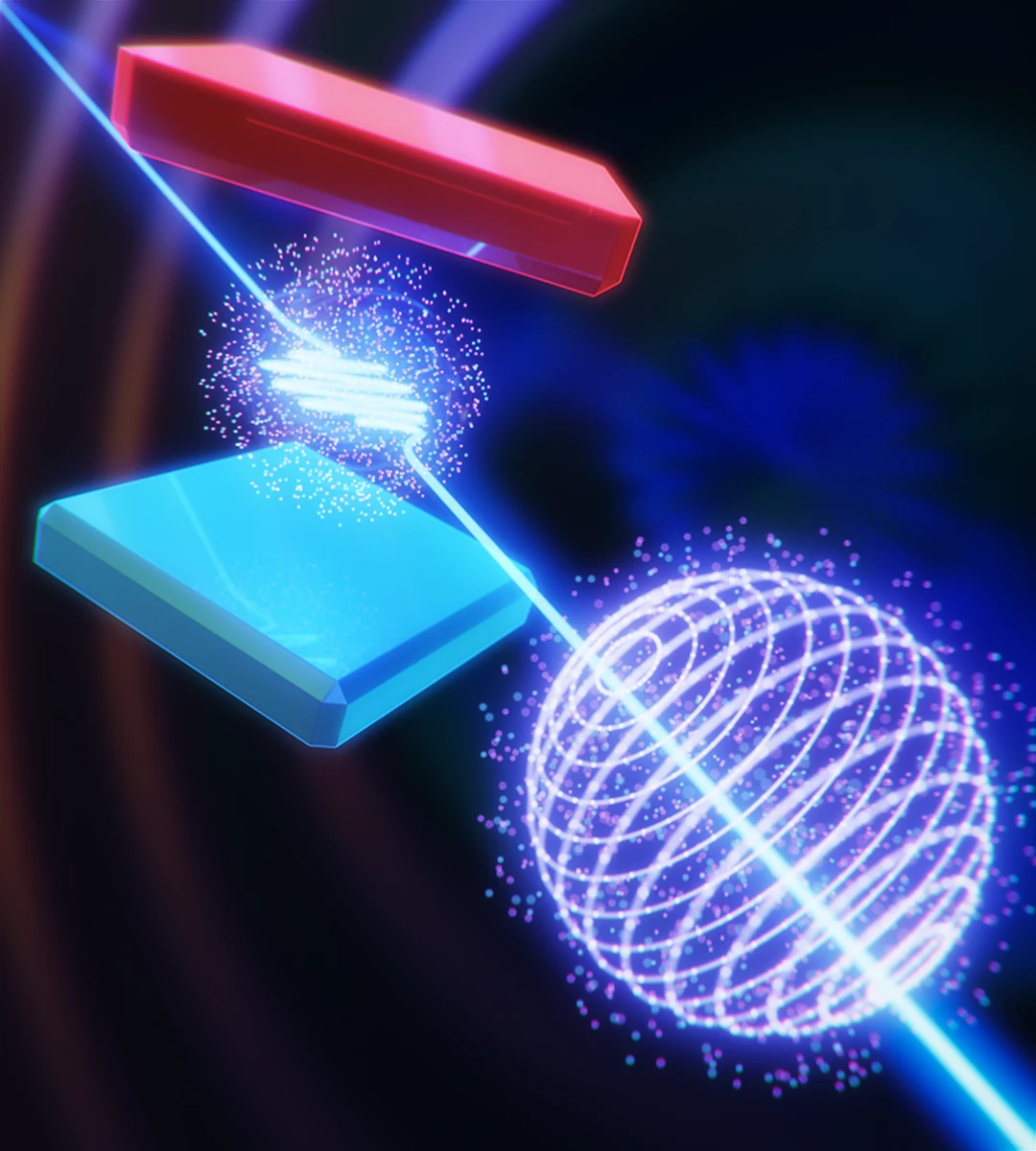 Laser-beam interaction visual